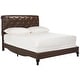 preview thumbnail 3 of 6, SAFAVIEH Hathaway Brown Bed (Queen)