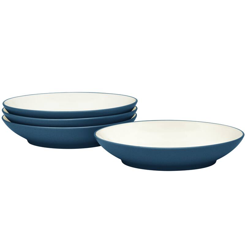 Noritake Colorwave Set Of 4 Coupe Pasta Bowls, 9-1/4", 35 Oz. - Blue