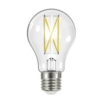 8 Watt LED A19 Clear Medium Base 3500K 90 CRI 120 Volt - N/A