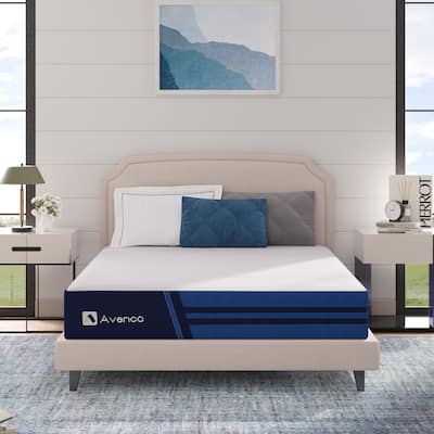 Avenco Mattress in a Box 8 Inch Bed Hybrid Mattress Gel Memory Foam and Pocket Spring