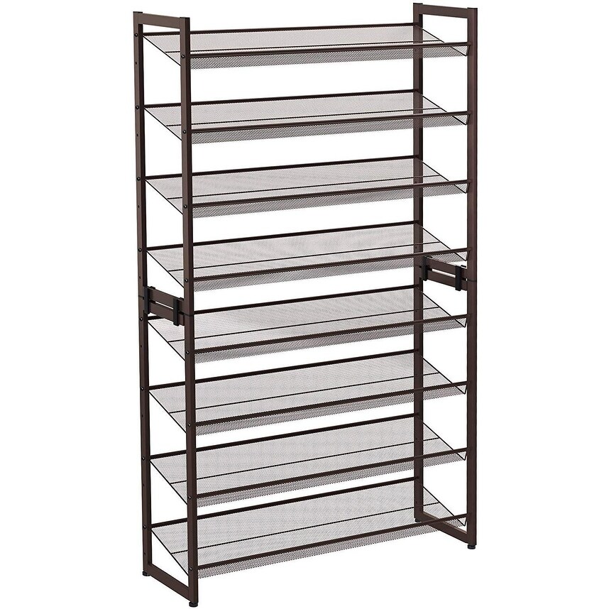 threshold stackable 4 tier shoe rack
