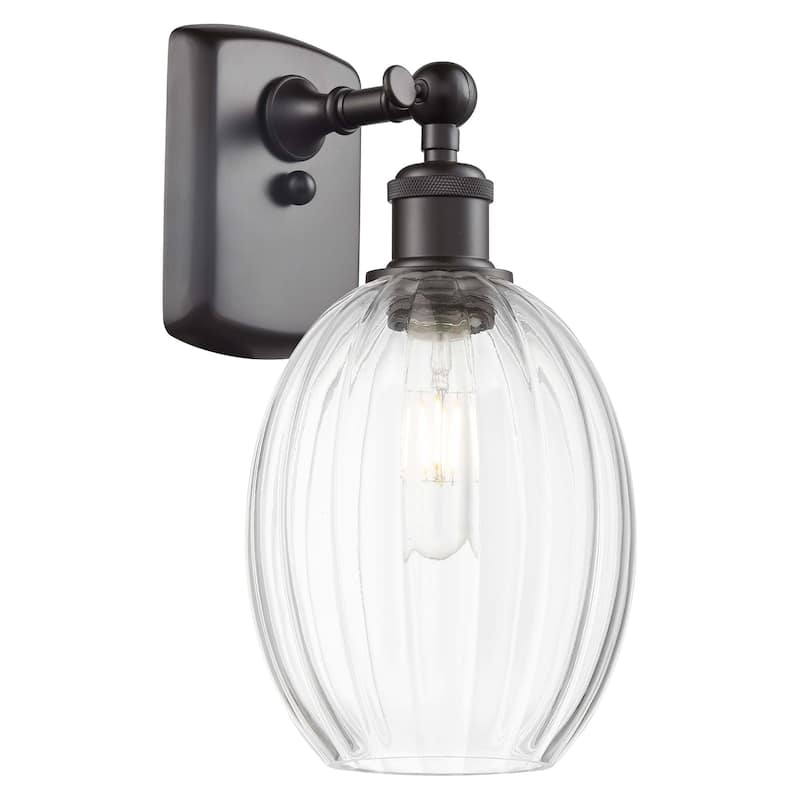 Innovations Lighting 516-1W-12-7 Preston Sconce Preston 12" Tall Wall - Oil Rubbed Bronze / Clear