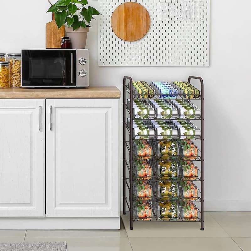 Can Organizer Can Good Organizer for Pantry - Black - 7 Tier