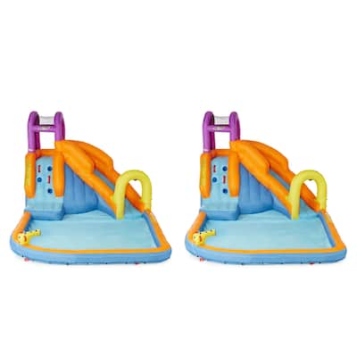 Magic Time International Mega Tornado Twist Inflatable Kids Water Park (2 Pack) - 87.1