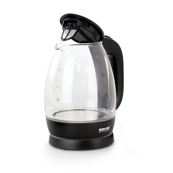 better chef 1.7 liter glass cordless kettle