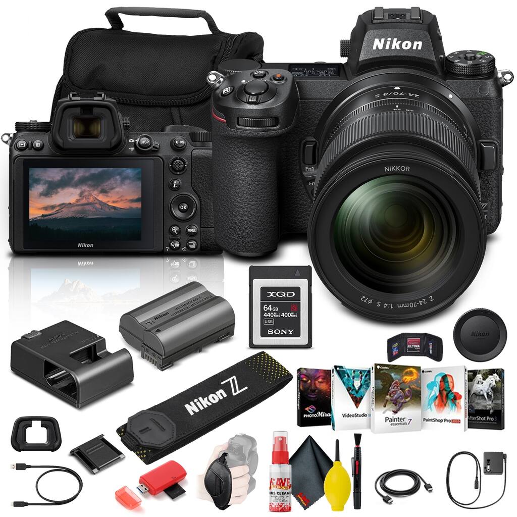 Nikon Z 6II Mirrorless Digital Camera with 24-70mm f/4 Lens More