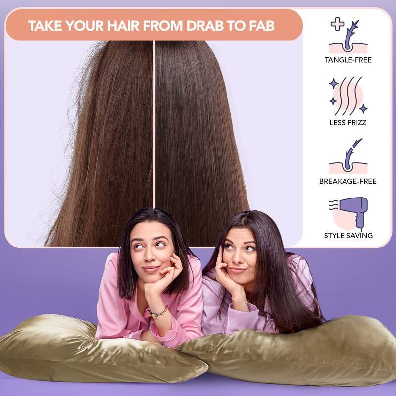 Deconovo 100% Pure Mulberry Silk Pillowcase With 22 Momme 6A High Grade Fibers