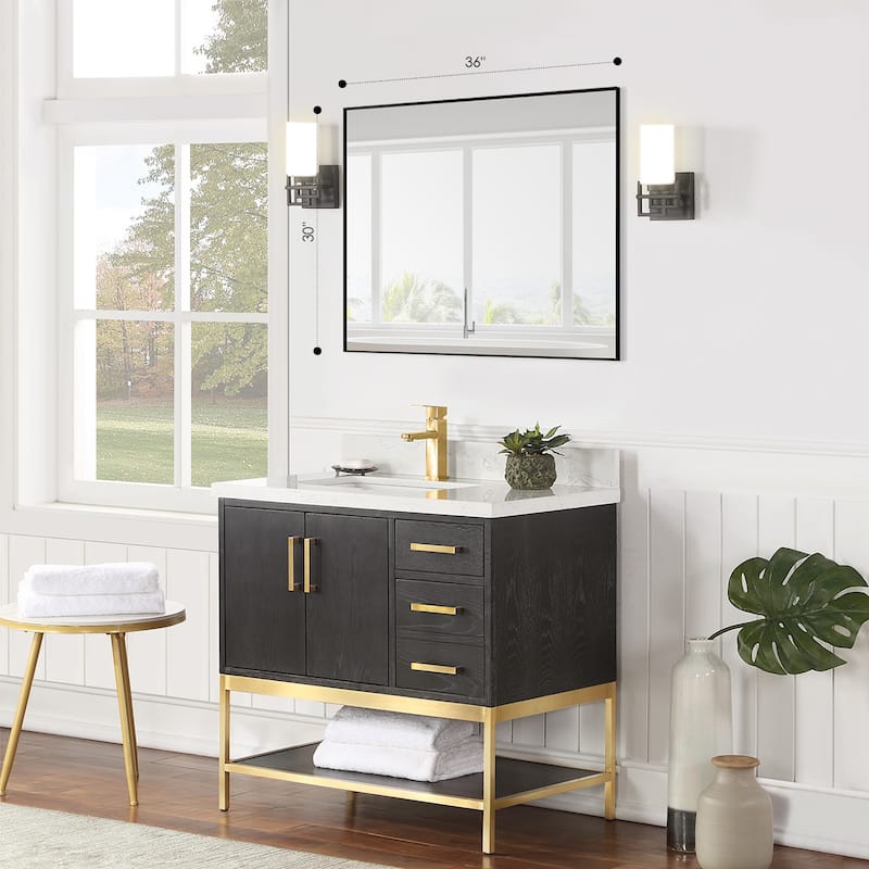 Altair Sassi Bathroom/Vanity Aluminum Framed Wall Mirror