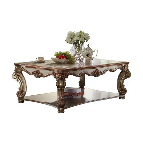 ACME Vendome Coffee Table, Gold Patina