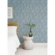 preview thumbnail 3 of 5, A-Street Prints Largo Sky Blue Striated Wallpaper