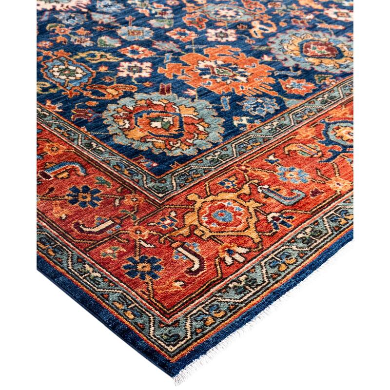 Serapi One-of-a-Kind Hand-Knotted Area Rug - Blue - 8' 1" x 10' 1"