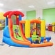 preview thumbnail 13 of 11, Inflatable Water Slide Bounce House with Pool and Cannon Without Blower - 9' x 10.5' x 7' (L x D x H)