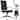Modern High Back Office Chair Ribbed PU Leather Swivel Tilt Conference Room Computer Desk Cushion Seat Boss