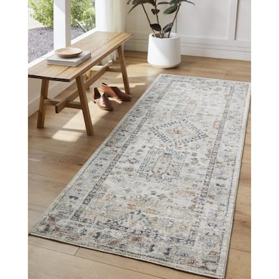 Livabliss Transitional Beckham Medallion Area Rug