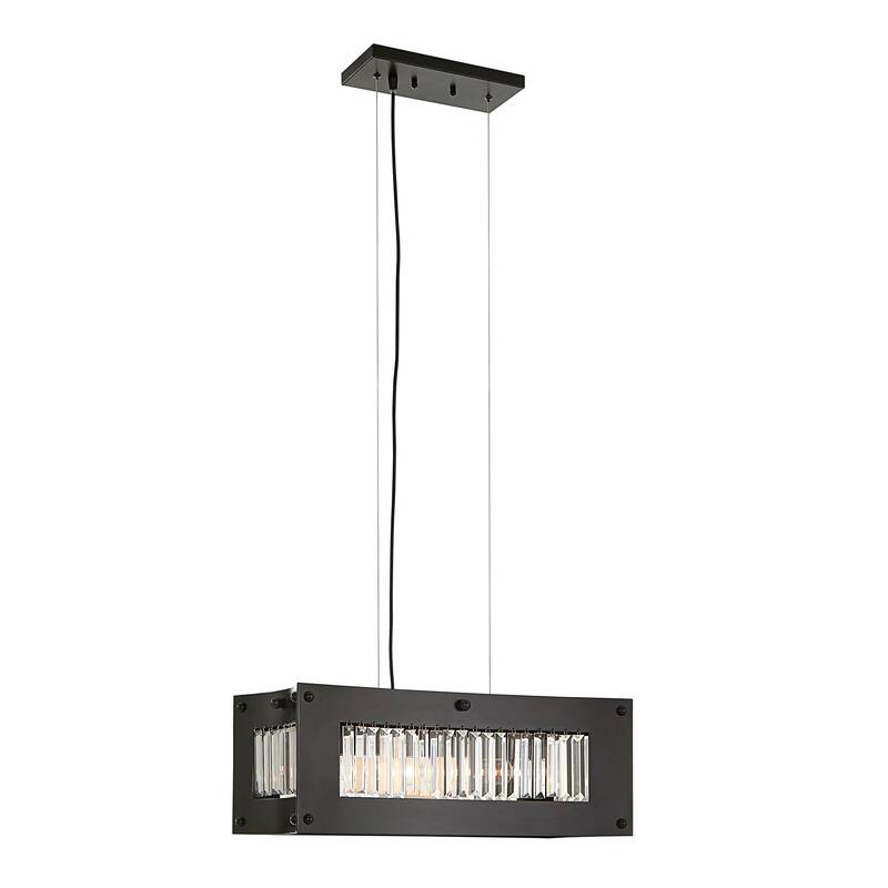 Kayan Black Bold Crystal Chandelier by iNSPIRE Q Modern