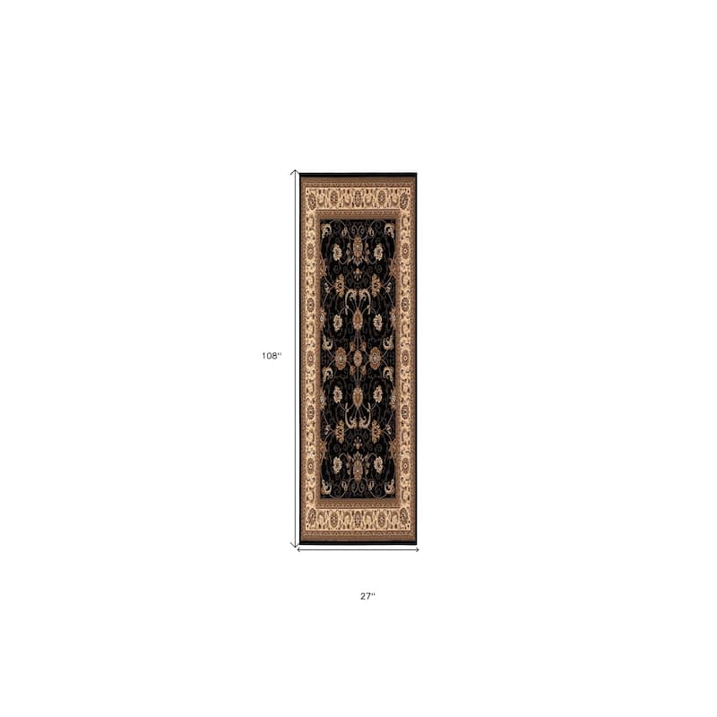 HomeRoots Zope Oriental Modern Runner Area Rug