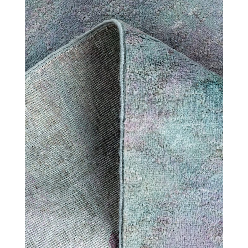 Vibrance, One-of-a-Kind Handmade Area Rug - Gray, 4' 2" x 6' 1" - 4' 2" x 6' 1"