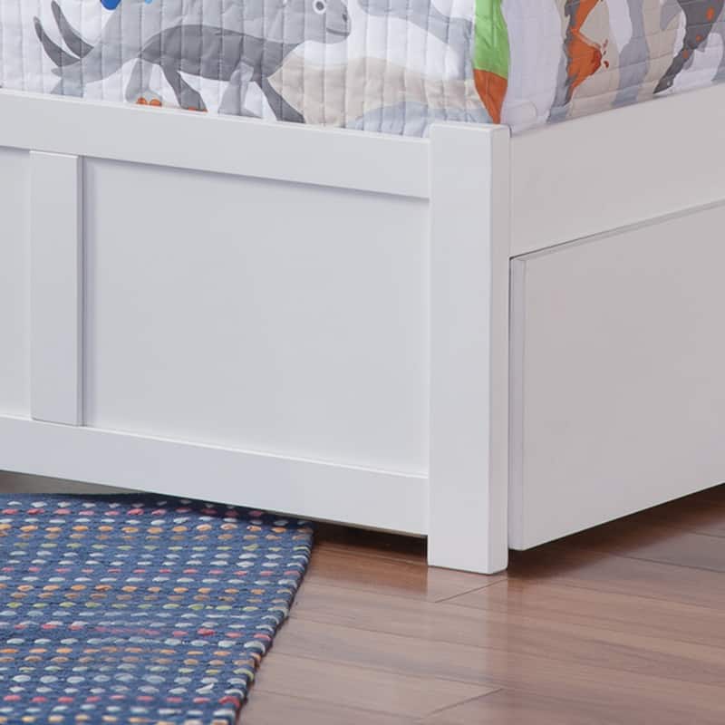 AFI Madison Platform Bed with Footboard & Twin XL Trundle