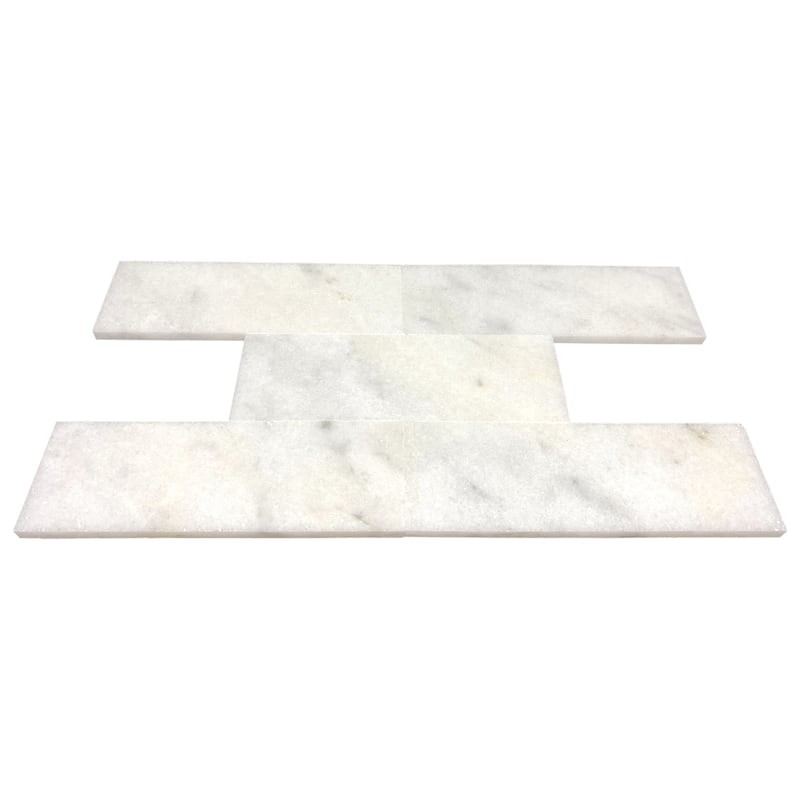 Pale Gray Marble 3" x 9" Honed Tile