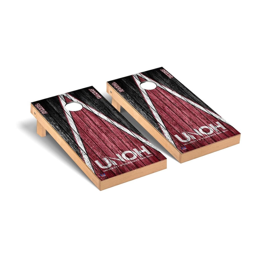 Northwestern Ohio UNOH Racers Triangle Cornhole Board Set