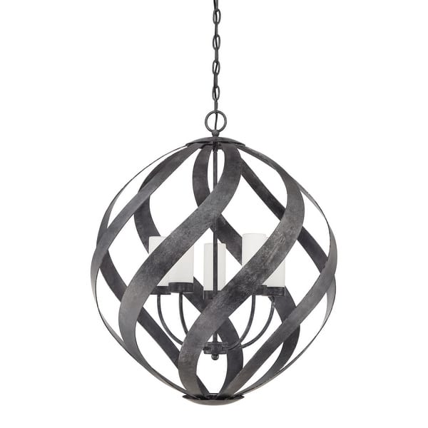 slide 2 of 6, Blacksmith 5-Light Pendant in Old Black Finish Old Black Finish