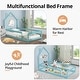 preview thumbnail 34 of 42, Twin Size House-Shaped Headboard Floor Bed with Fences