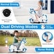 preview thumbnail 14 of 14, Kids 12V Unicorn Ride-On Toy with Training Wheels Fun and Safe Horse Riding Mode - 27” L x 15” W x 22.5” H