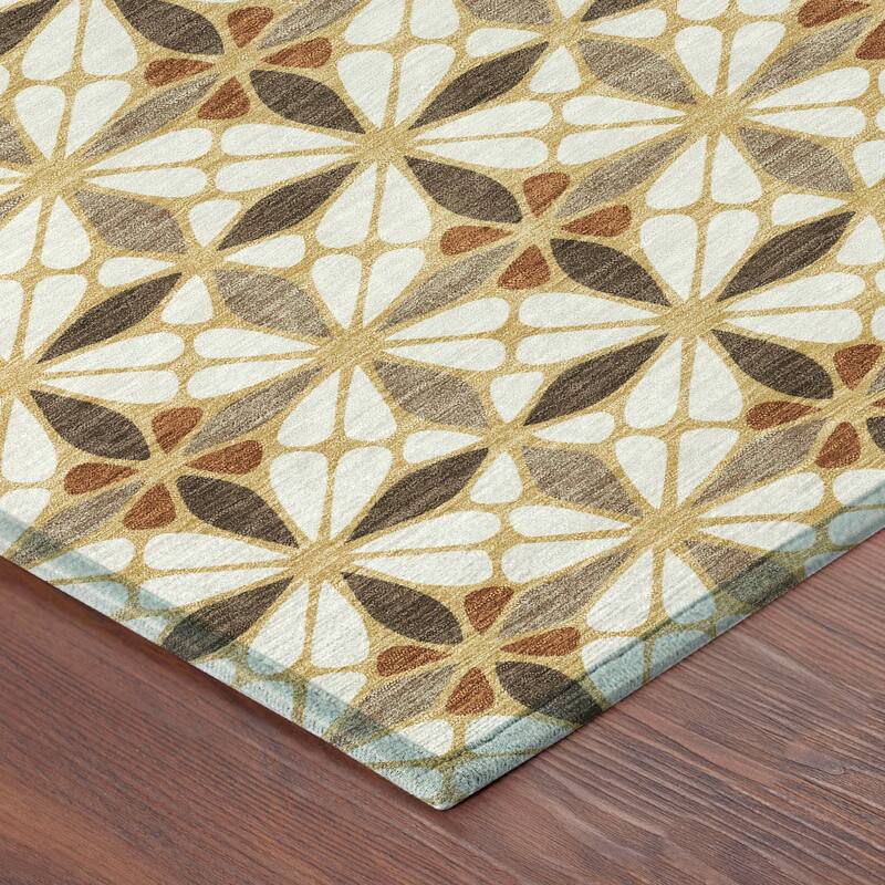 Machine Washable Indoor/ Outdoor Mosaic Pablo Chantille Rug