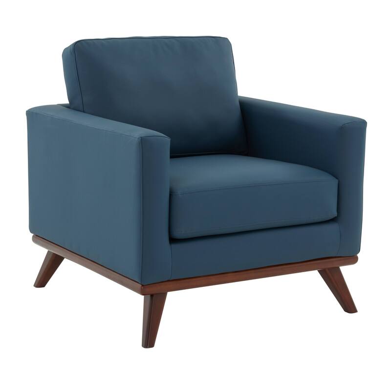 Chester Modern One-Seater Sofa Leather Or Mesh Upholstery Accent Arm Chair for Living Room Bedroom Lounge - 33.46