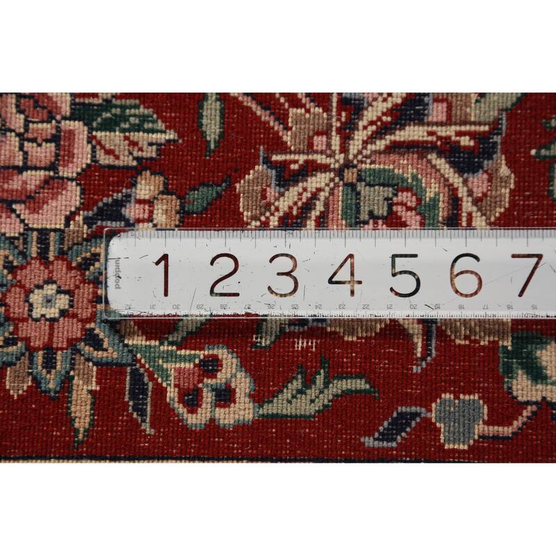 Vegetable Dye Green Aubusson Chinese Rug Hand-Knotted Wool Carpet - 8'7"x 11'8"