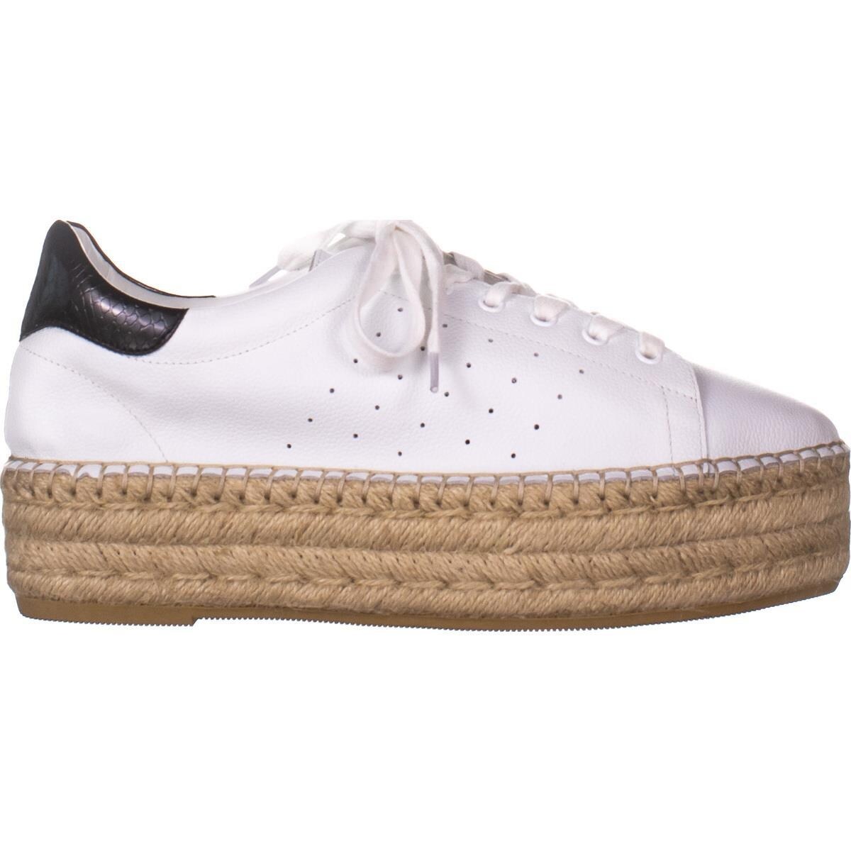 white leather espadrille sneakers