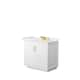 Option White, Gold Trim, White Quartz Top