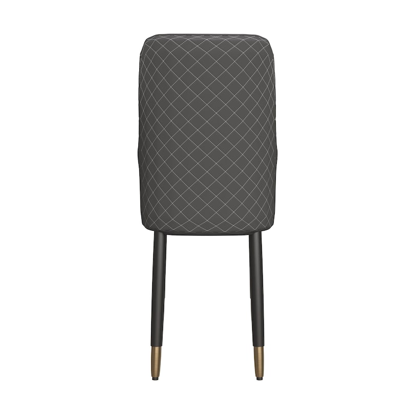 Allure Dining Chairs Fabtic/Leather Seat and Back in Oak Wood Set of 2