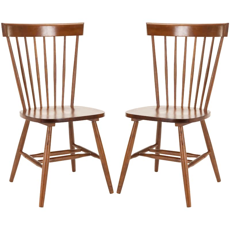 SAFAVIEH Suhair Spindle Farmhouse Dining Chair (Set of 2) - 20.5" x 21" x 36" - 21"W x 21"D x 36"H