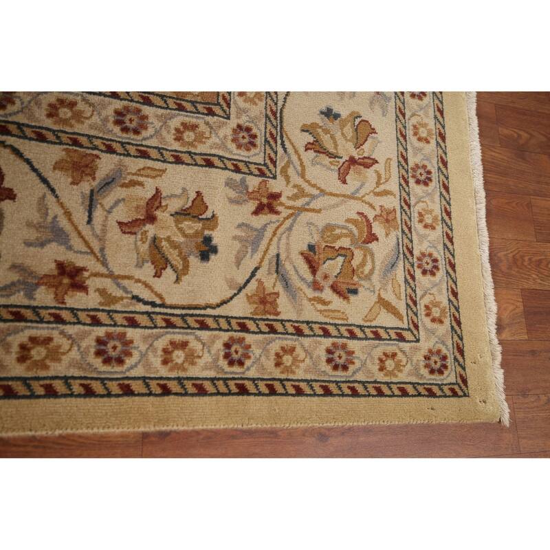 Floral Aubusson Chinese Area Rug Handmade Wool Carpet - 8'7" x 11'7"