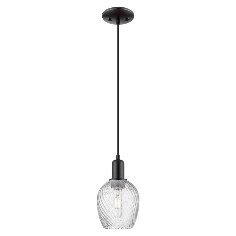 Innovations Lighting Endless Possibilities Arcadia - Salina - 1 Light 6" Cord Hung Mini Pendant - Matte Black