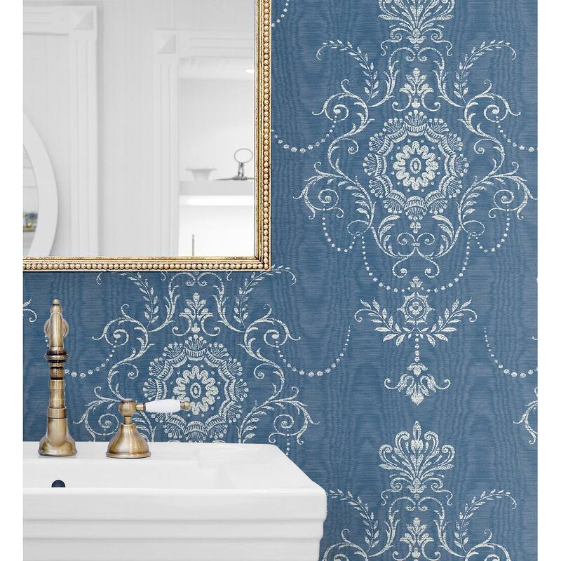 Seabrook Designs Colette Cameo Nonwoven Unpasted Wallpaper