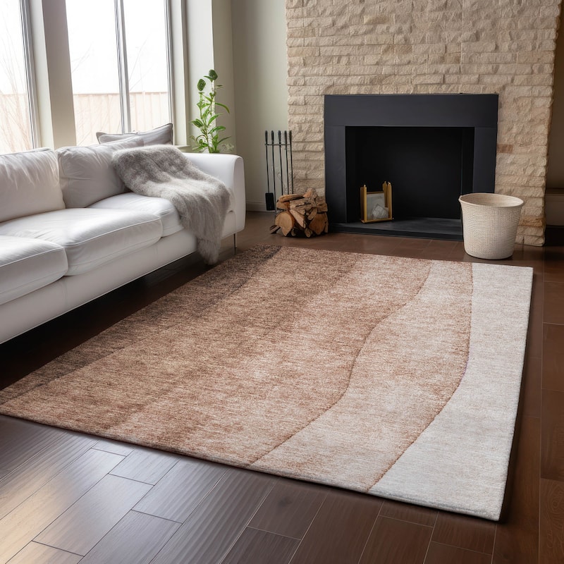 Premium Washable Super Soft Ombre Stripes Mayfield Rug
