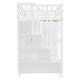 preview thumbnail 72 of 110, Twin/Full Size Loft Bed with Storage Staircase, Wardrobe and Desk, Solid Wood Loft Bedframe with 2 Storage Drawers and Shelves