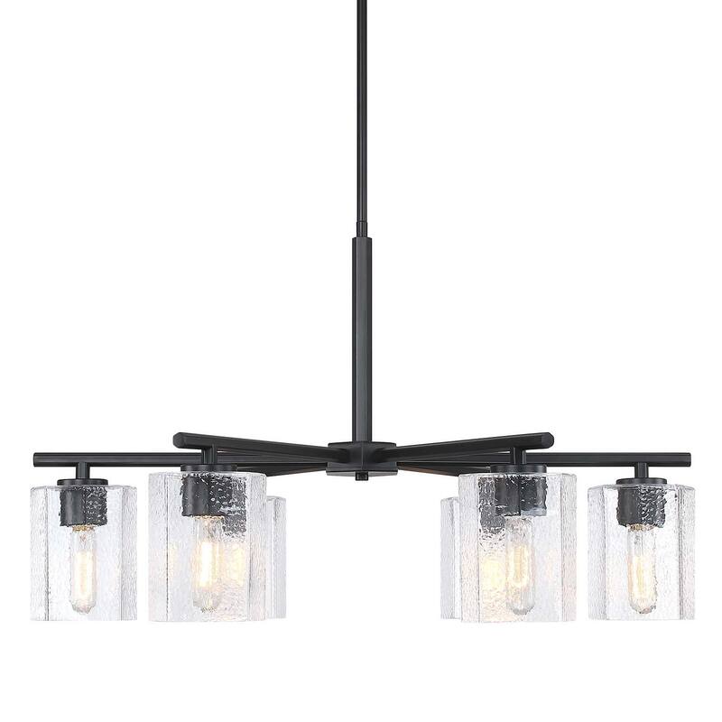 Designers Fountain D309M-6CH Haven 6 Light 32" Wide Chandelier - Matte Black
