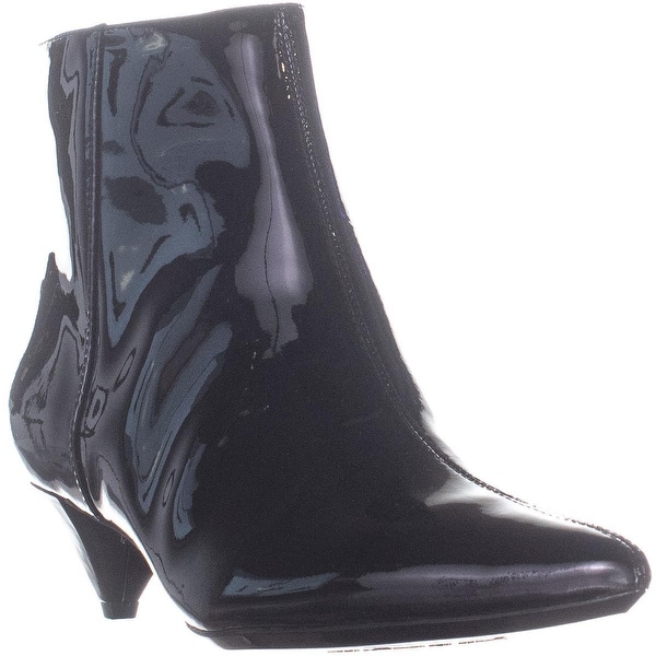 calvin klein patent leather boots