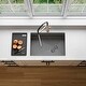 preview thumbnail 14 of 13, STYLISH 27 inch Stainless Steel 16G Workstation Sink Dura-Tek Finish