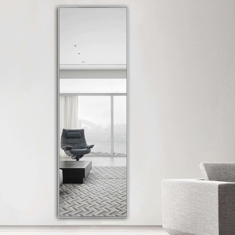 Modern Large Aluminum Alloy Full-Length Mirror With Standing