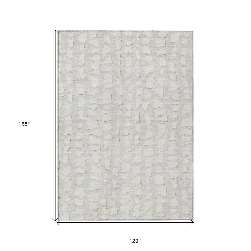 HomeRoots Abstract Transitional Rectangle Outdoor Rug