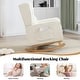 preview thumbnail 20 of 60, HOMYKA 27.56" Wide Rocking Chair for Nursery with Solid Wood Leg