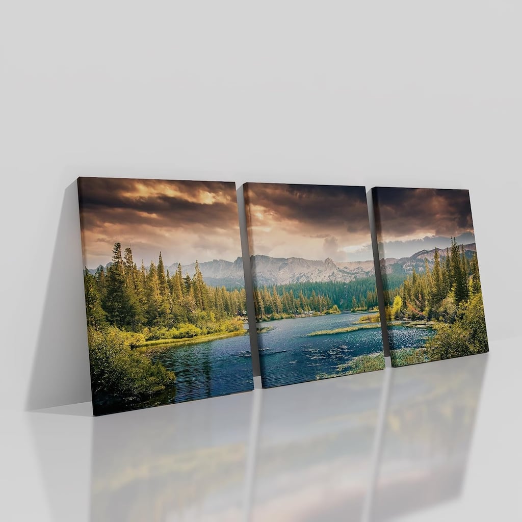 Lake Landscape Canvas Wall Art
