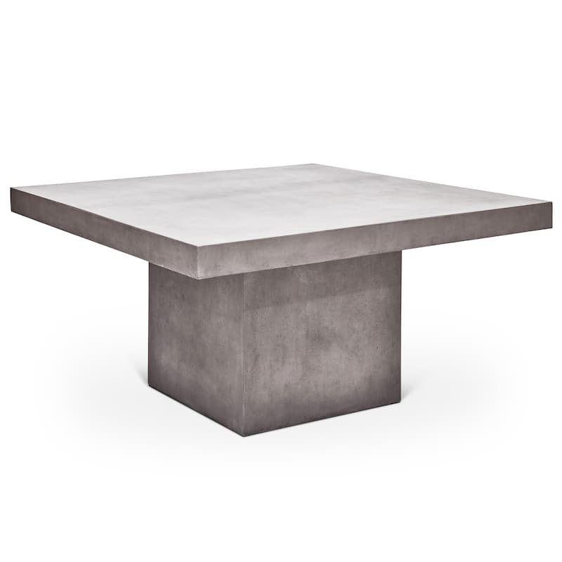 Urbia Una 59" Square Concrete Table - Dining Height