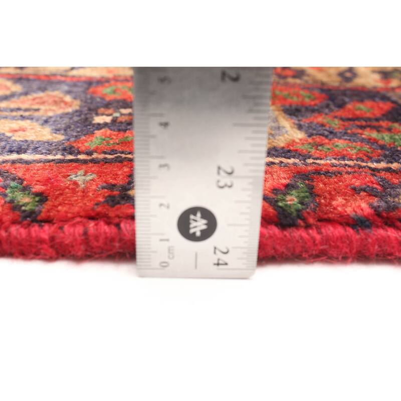 ECARPETGALLERY Hand-knotted Andelz Red Wool Rug - 3'10 x 6'8