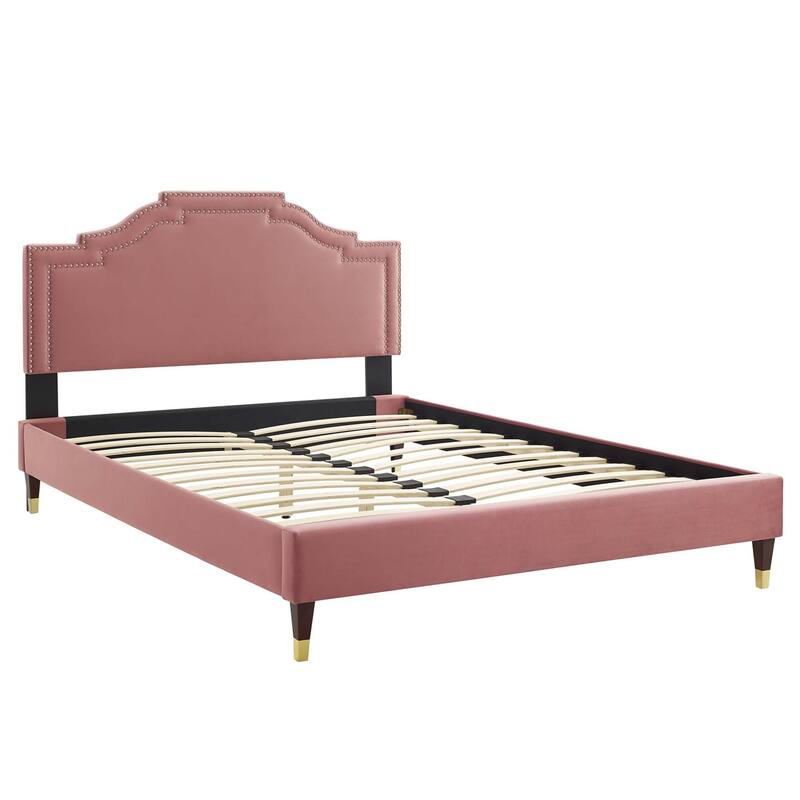 Adelaide Performance Velvet King Platform Bed