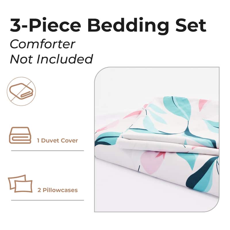 JEAREY 3-Piece Luxury Duvet Cover & Sham Set